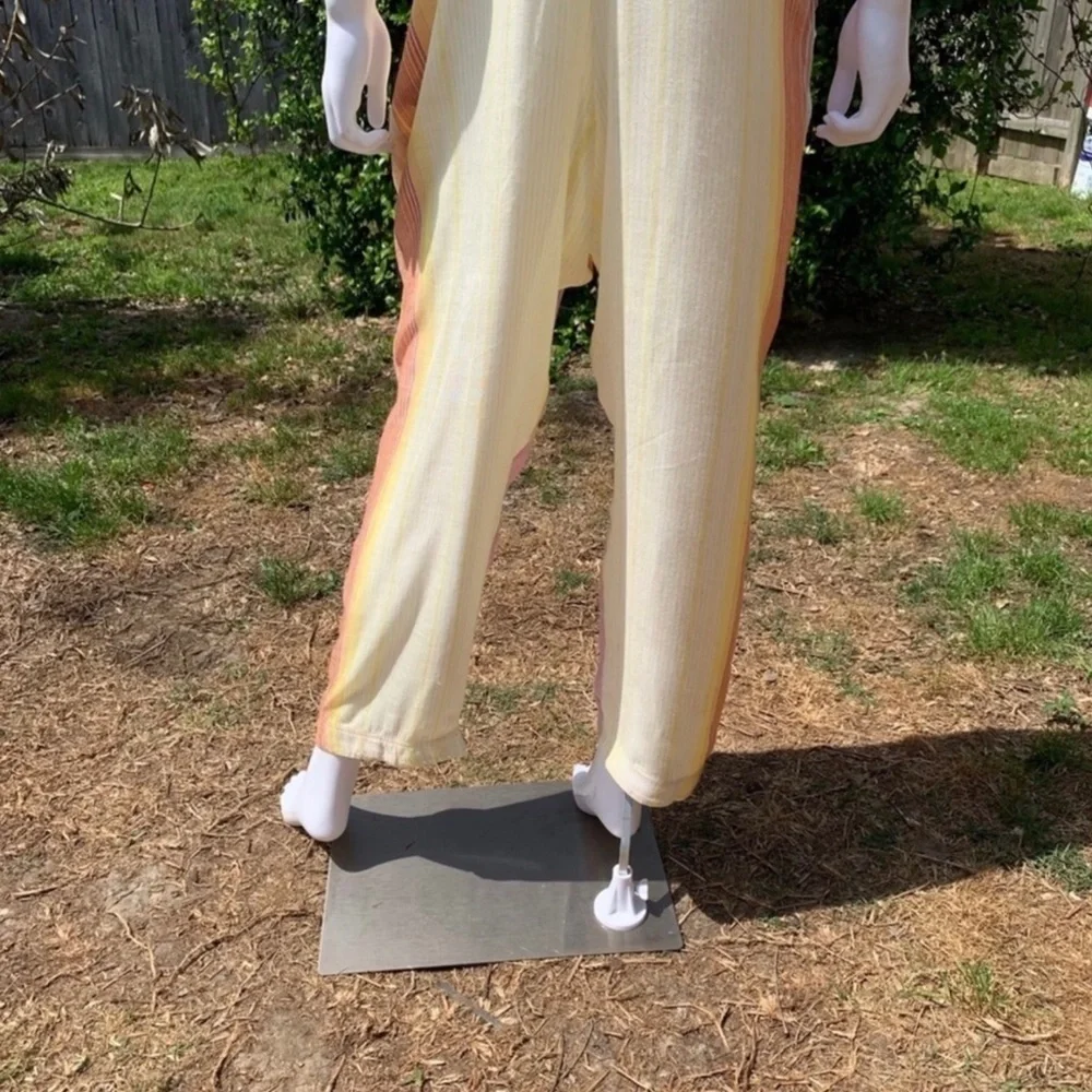 💋NWT Jen’s Pirate Booty Carnaval Crop Sunset Overalls